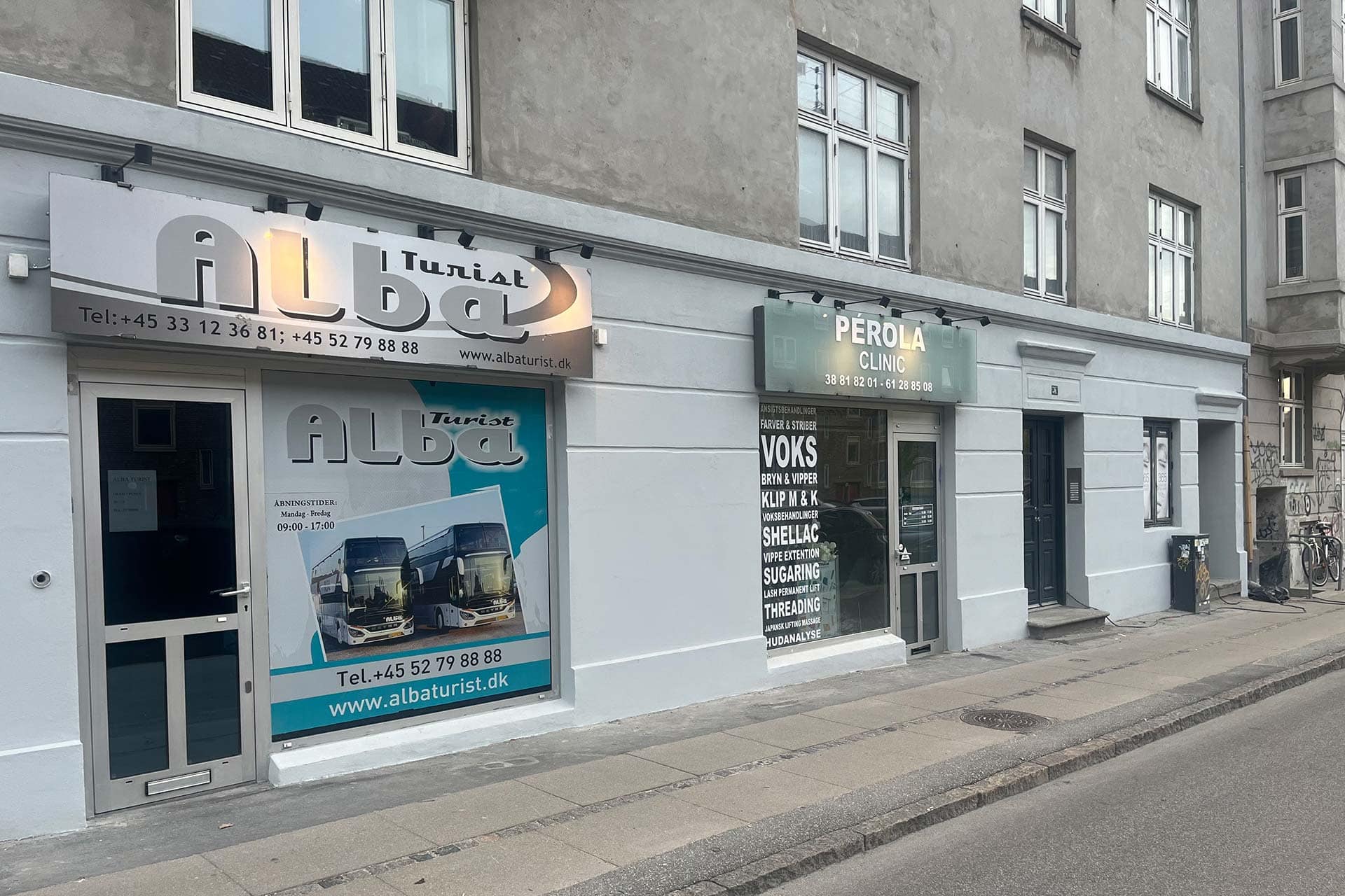 Facaderenovering på butik i København
